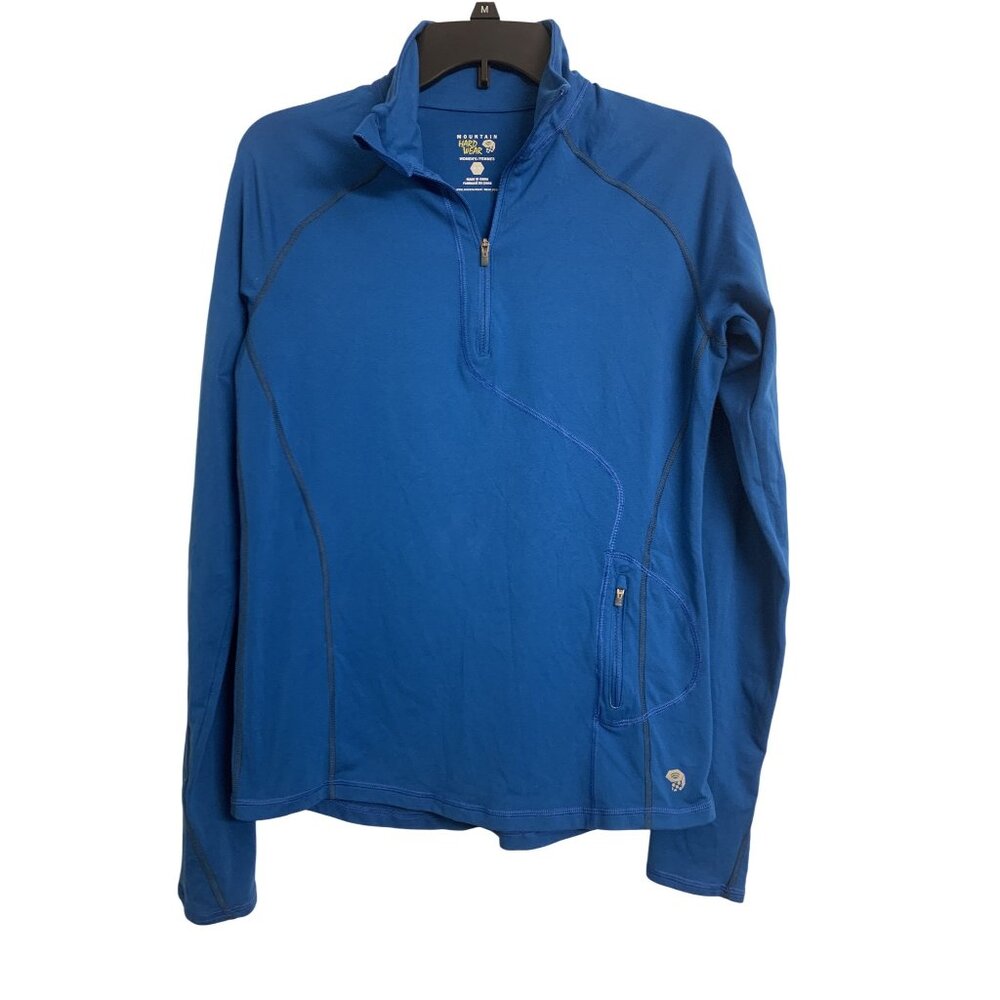 Mountain Hardwear Blue Half-Zip Pullover Jacket